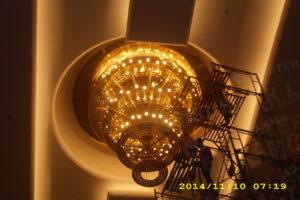 ballroom chandelier from brass