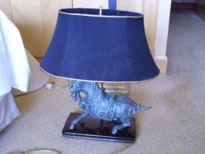 horse table lamp